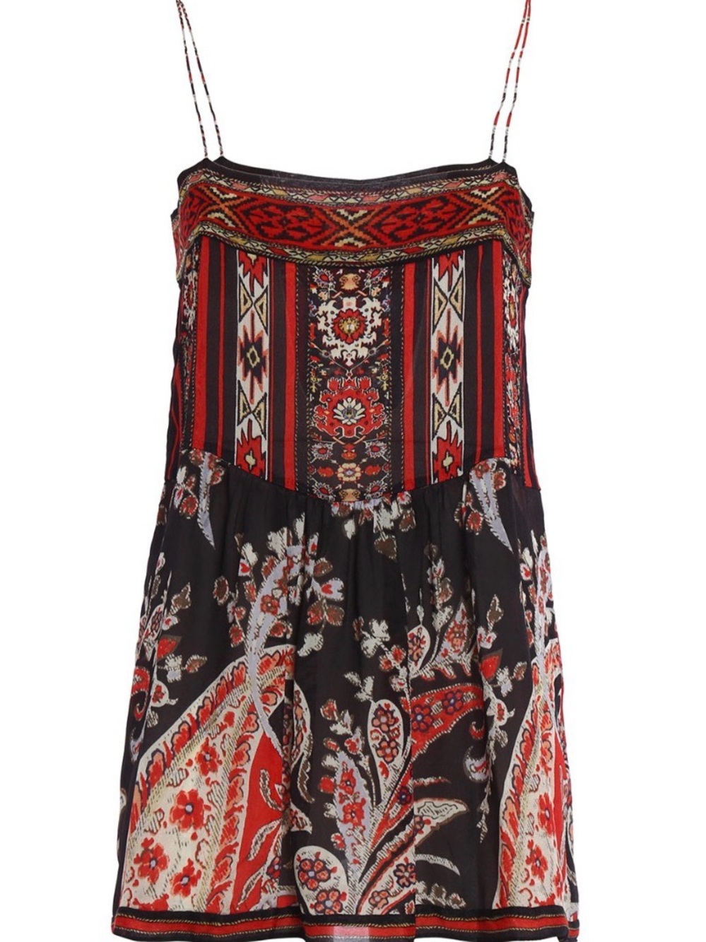 Isabel Marant Étoile Mixed Print Boho Cami Tank Top
